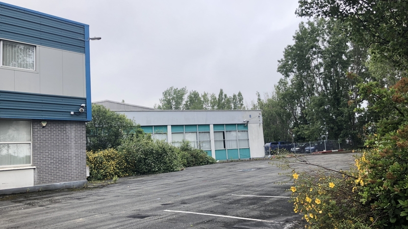 The site of the proposed co-living development in the Cookstown Industrial Estate