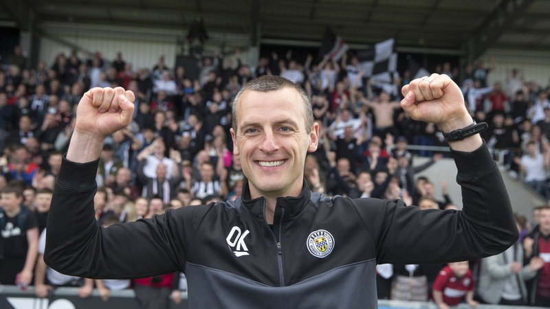 Oran Kearney kept St Mirren in the top flight last season