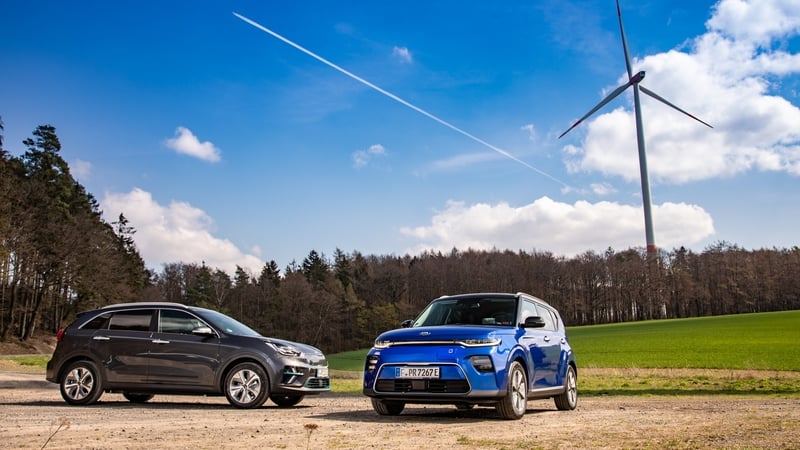 Kia's new electric Niro and Soul models.