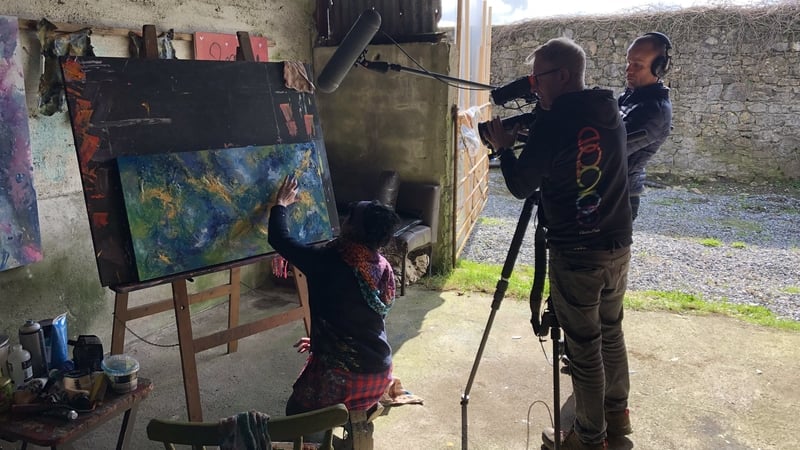 Exhibitionists - artist Aishling Hennessey at work