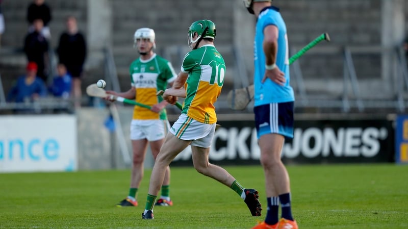 John Murphy seals the victory for Offaly with the final puck of the game at Parnell Park