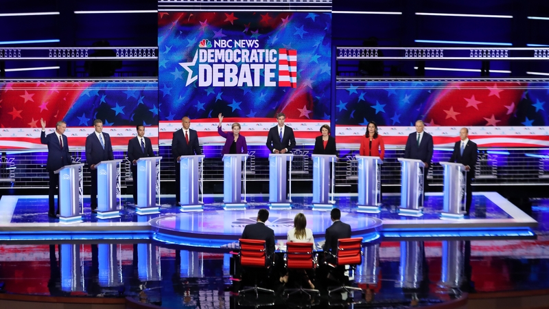 Ten Democrats took part in the debate last night