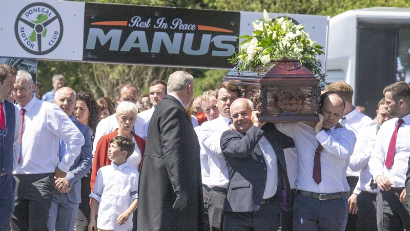 Huge crowds turned out to pay their respects to Manus Kelly