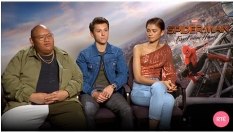 Jacob Batalon, Tom Holland and Zendaya