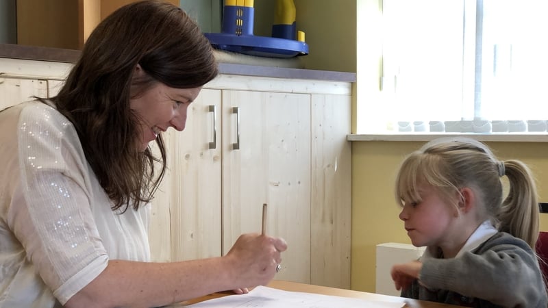 Nuala Martin from TRTP with one of the participants from the programme
