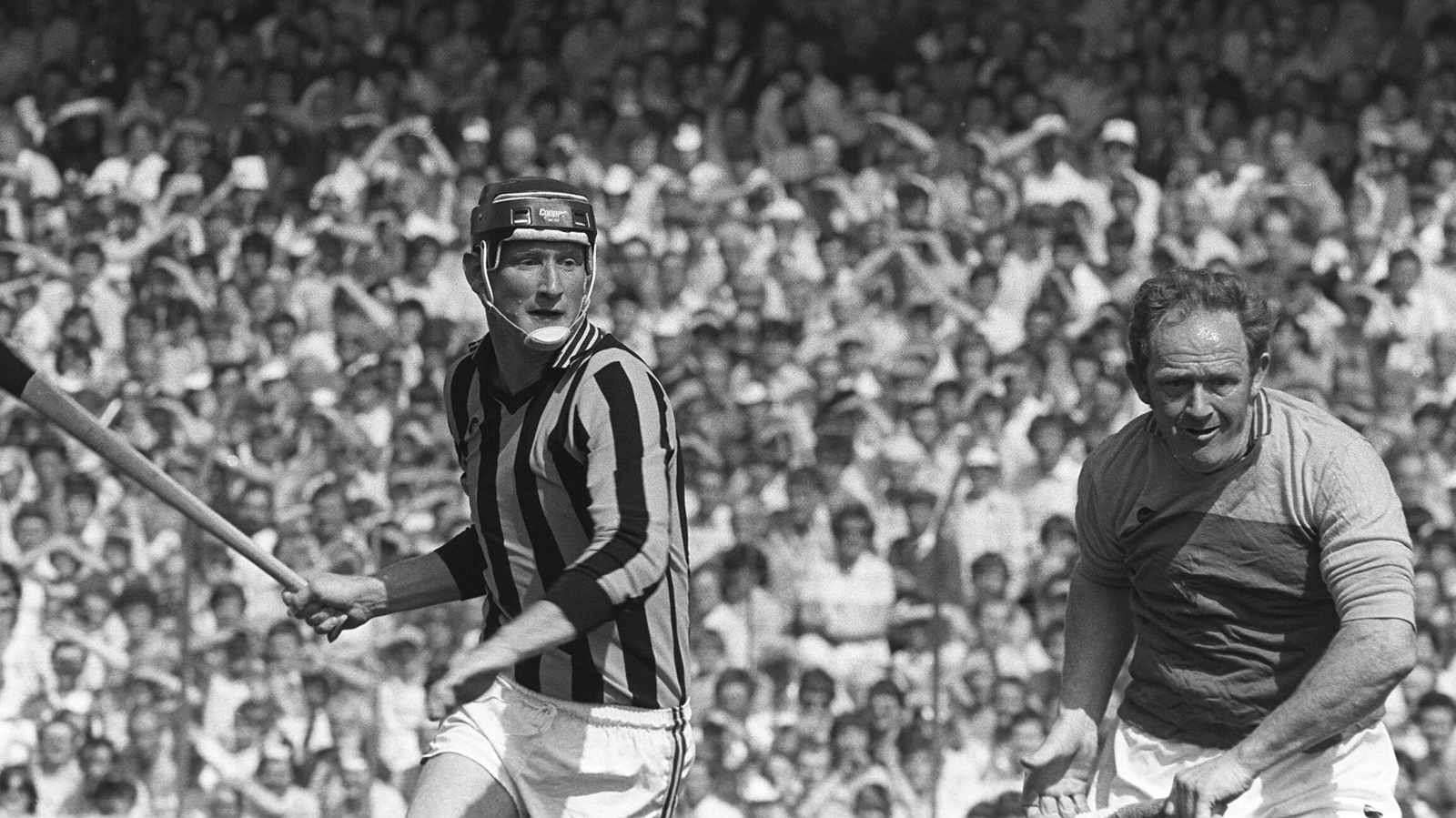 Brian Cody (L) and Tony Doran during the 1983 Leinster semi-final