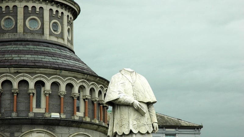 The statue stands just metres from the main entrance to Thurles Cathedral