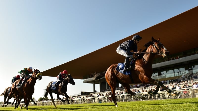 A first Irish Derby in front of the new stand at the Curragh
