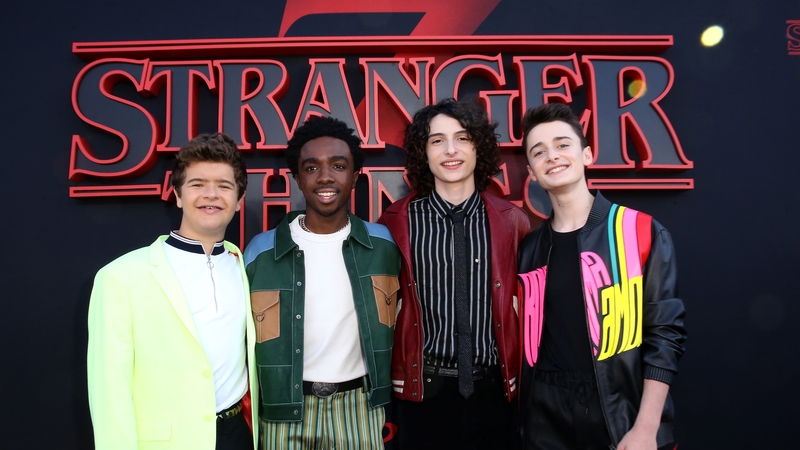 Stranger Things stars Gaten Matarazzo, Caleb McLaughlin, Finn Wolfhard and Noah Schnapp