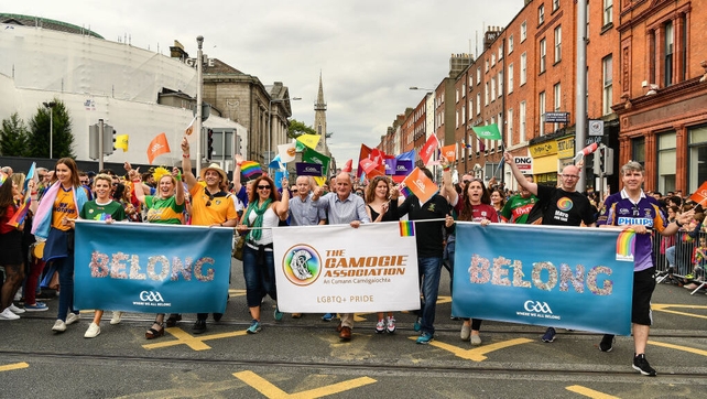 The GAA group during the parade