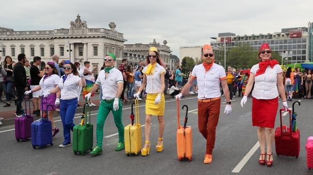 All the colours of the rainbow...some co-ordinated dressing