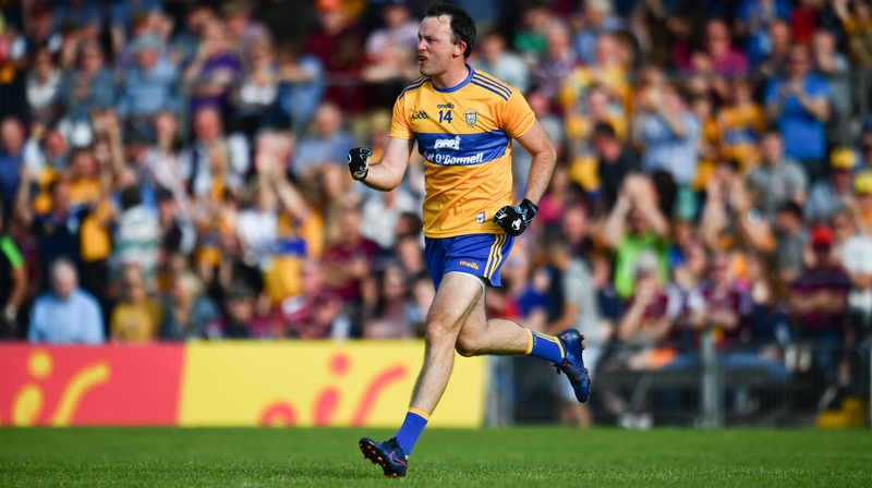 David Tubridy celebrates after scoring the only goal of the game
