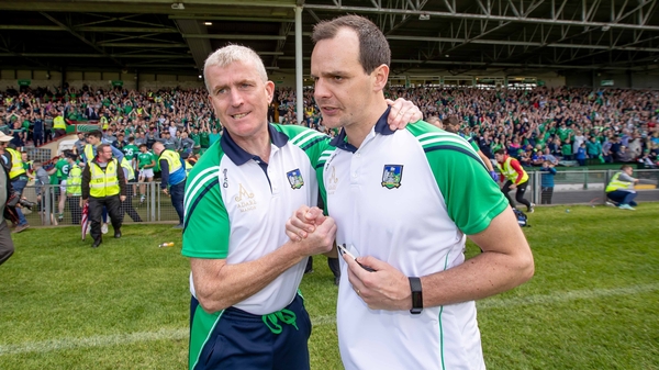 John Kiely and selector Paul Kinnerk celebrate