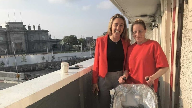 Constitution Hill flats resident Gillian Brien (L) says rising property prices and rents are the real problem of 'Gentrification'