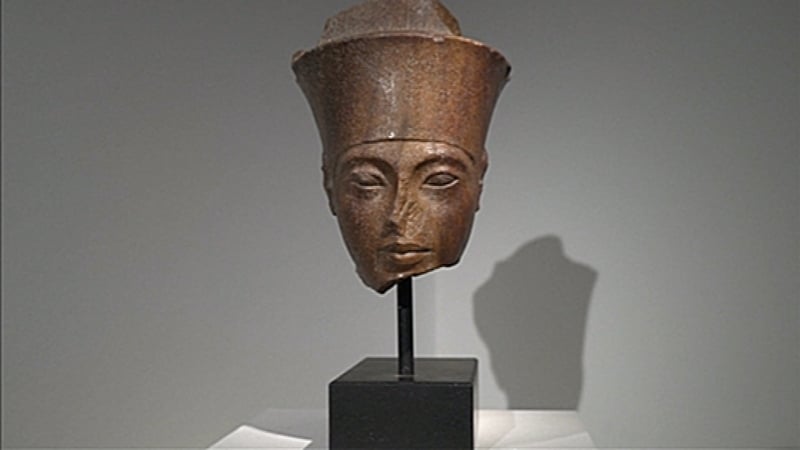 Christie's sold the 28.5cm quartzite head at one of its most controversial auctions in years