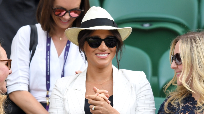 Meghan made a surprise appearance at Wimbledon. Photo: Getty
