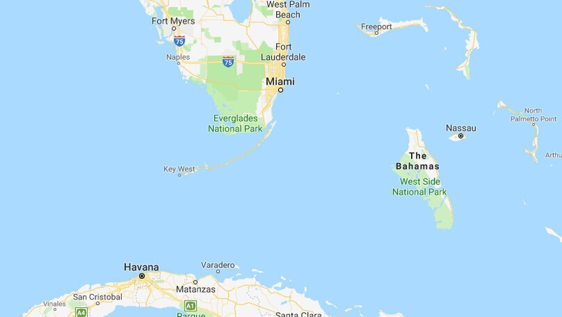 The helicopter was en route to Ford Lauderdale from the Bahamas