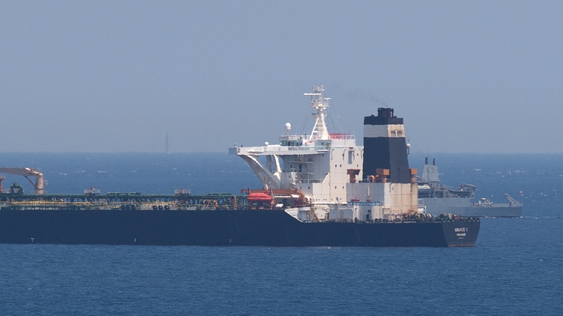 Authorities in Gibraltar said they suspected the tanker was carrying crude to Syria in violation of EU sanctions