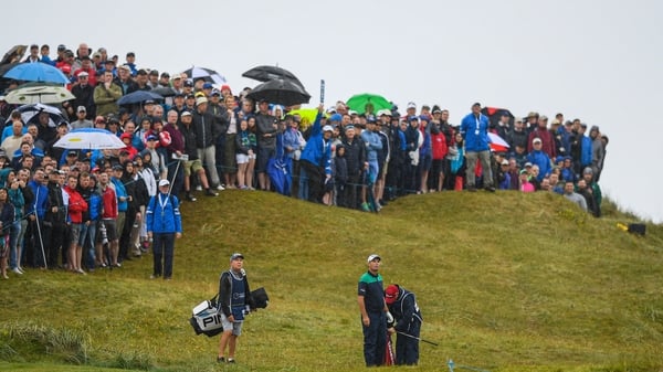 Padraig Harrington in action on the third day at the Dubai Duty Free Irish Open