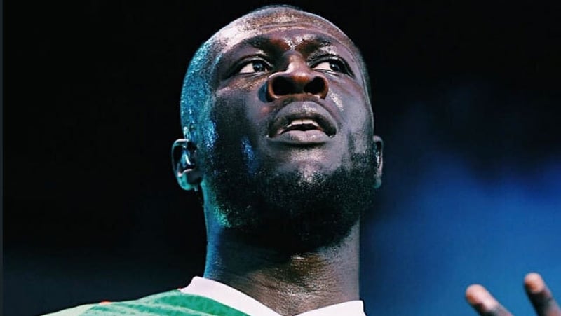 Stormzy on stage at Longitude, image via Stormzy/Twitter