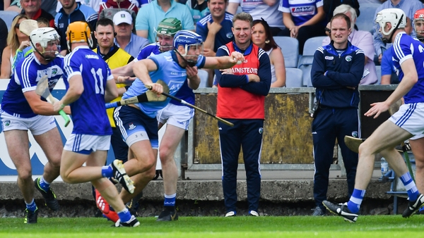 Eddie Brennan watches on