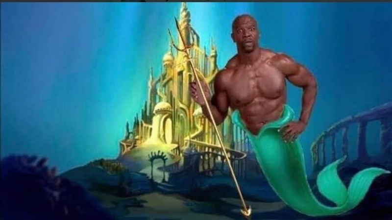Terry Crews fancies himself as King Triton