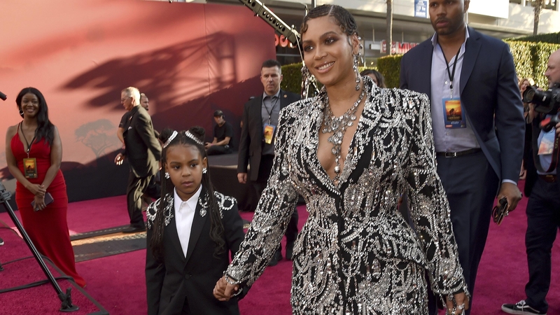 The singer and her famous seven-year-old were matching on the red carpet again last night.