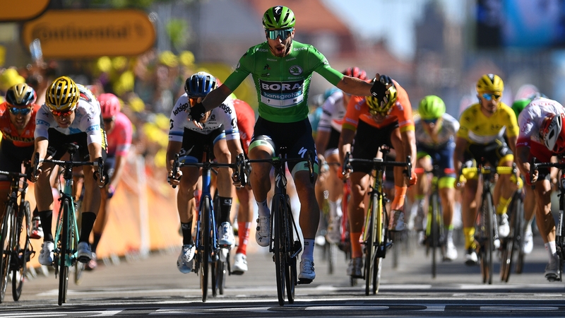 Sagan won the 175.5km stage from Saint-Die-des-Vosges in a sprint finish