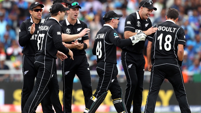 New Zealand players in celebratory mood