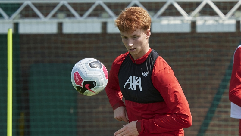 Van den Berg has been training with the Liverpool squad