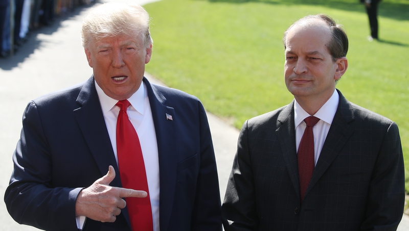 Alexander Acosta served in Donald Trump's Cabinet since April 2017