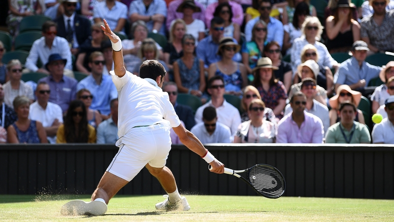 Novak Djokovic will face either Rafa Nadal or Roger Federer in the final