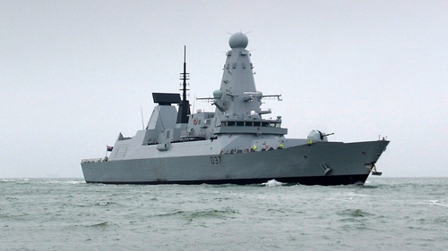 The HMS Duncan carries a set of heavy Harpoon anti-ship missiles and a crew in excess of 280