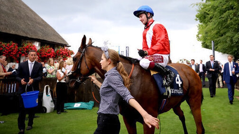 Oisin Murphy after winning The Tattersalls Falmouth Stakes with Veracious