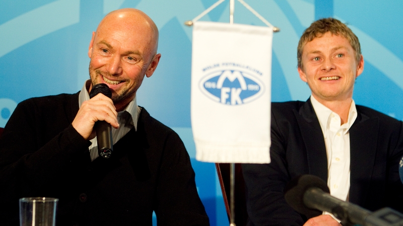 Mark Dempsey alongside Ole Gunnar Solskjaer