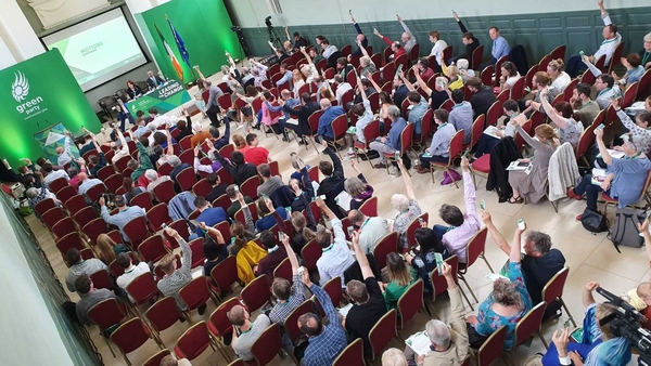 The Green Party convention was booked out following a recent surge in membership