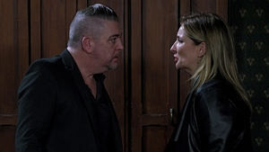 The course of love never ran smoothly for Robbie and Carol, pictured here in 2018