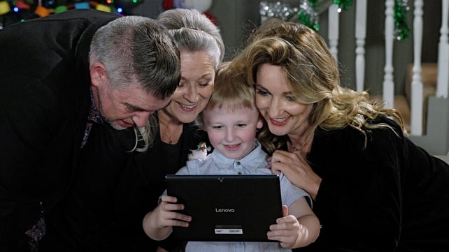 Karl Shiels as Robbie, Ruth Hegarty as Nora, Ryan Keogh as Jack and Aisling O'Neill as Carol (2018)