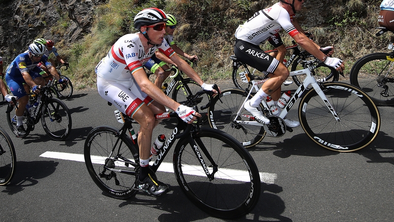 Dan Martin stayed with the challengers throughout a tricky stage on Tour