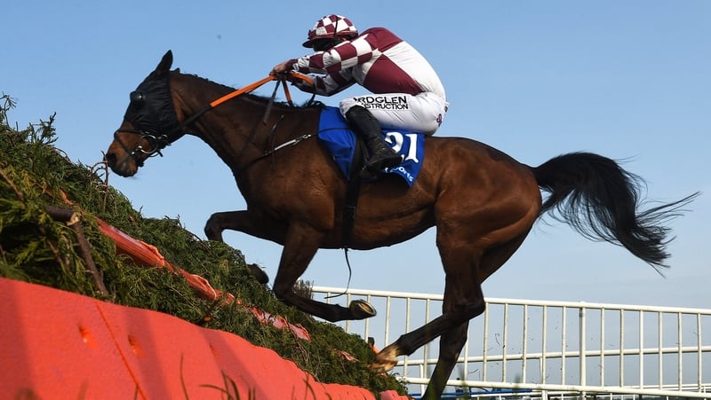Brian Hayes on Out Sam during the Irish Grand National