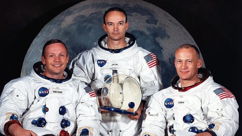 Did these lads go to the moon or a film studio in Los Angeles?