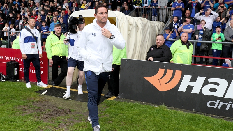 Frank Lampard pictured at Dalymount Park during the recent friendly against Bohemians