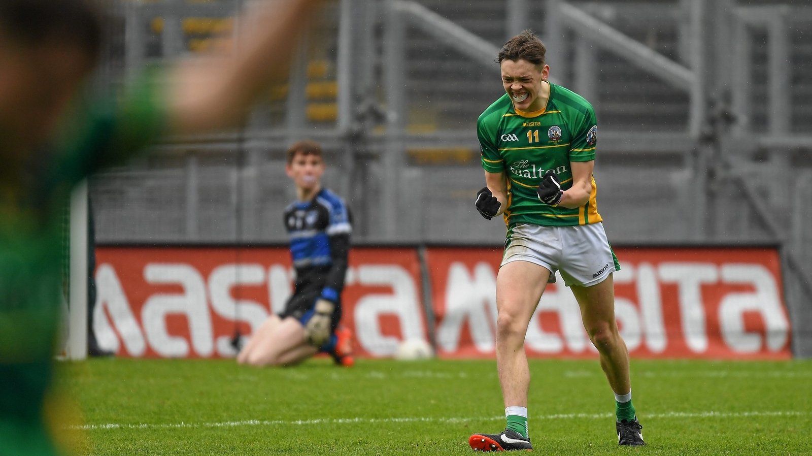 Clifford celebrates a goal in the 2016 Hogan Cup final at Croke Park