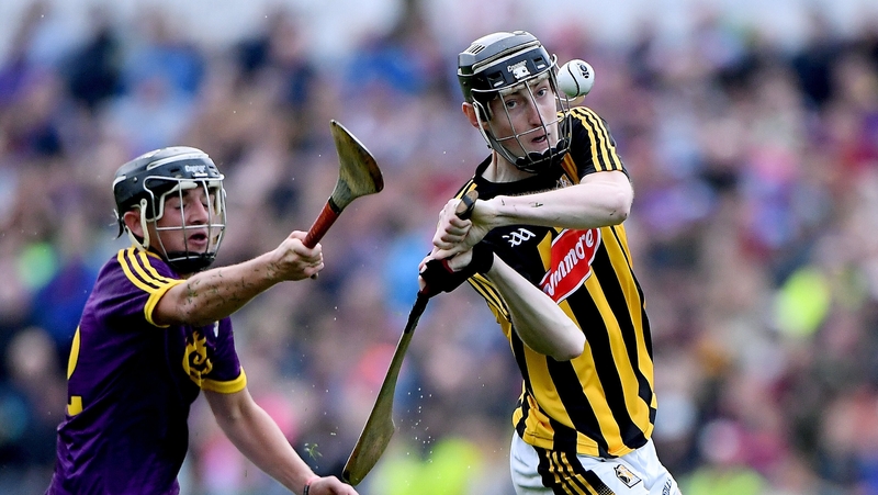 Blanchfield gets a shot away under pressure from Jack Reck