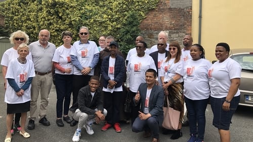 Staff from the South African Embassy attended the Capuchin centre today