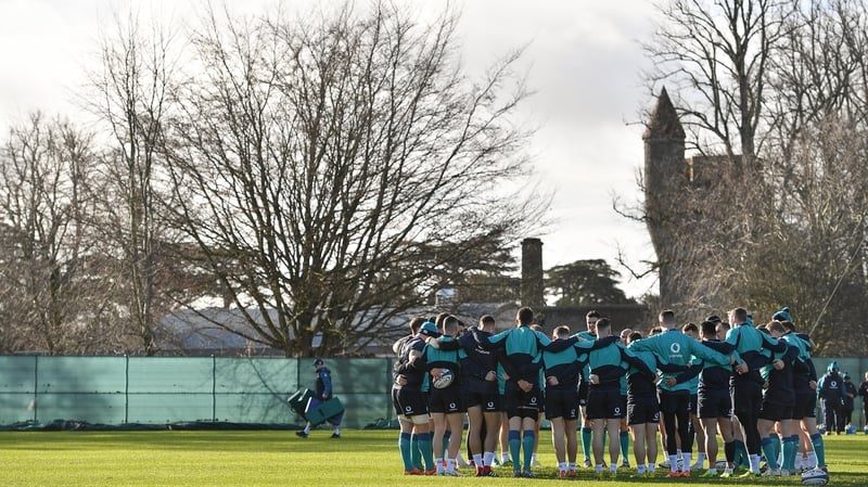 Ireland train at Carton House