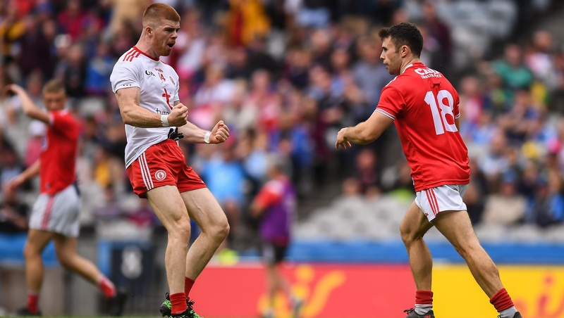 Cathal McShane celebrates his second-half goal at Croke Park