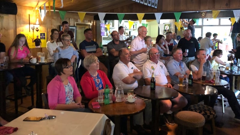 Shane Lowry fans gathered to watch the final round at Esker Hills