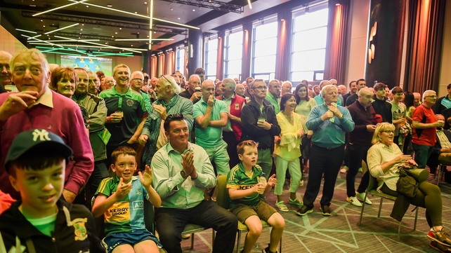 Fans at Croke Park keep a close eye on the golf