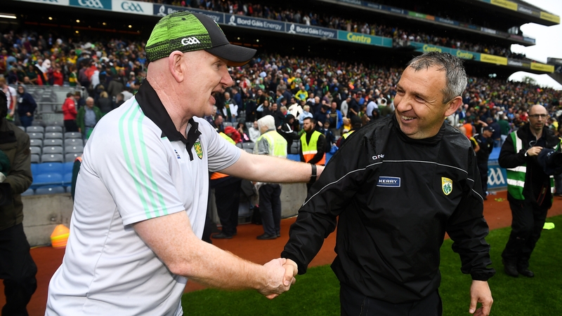 Bonner and Peter Keane share a joke at the end